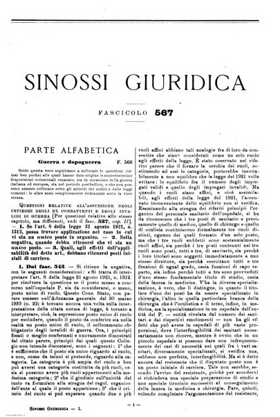 Sinossi giuridica compendio ordinato di giurisprudenza, scienza e bibliografia ...