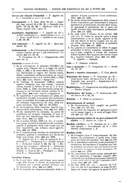 Sinossi giuridica compendio ordinato di giurisprudenza, scienza e bibliografia ...