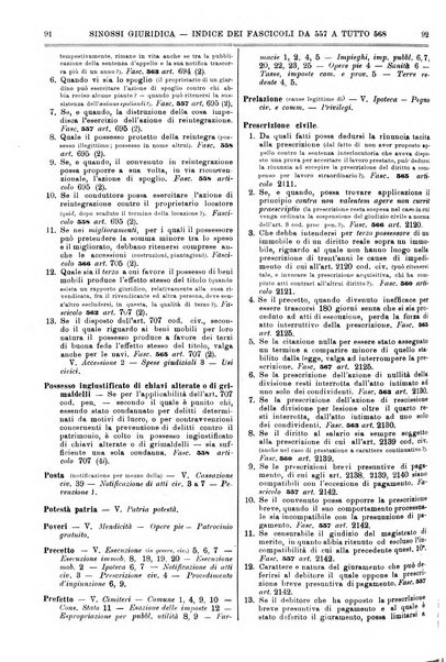 Sinossi giuridica compendio ordinato di giurisprudenza, scienza e bibliografia ...