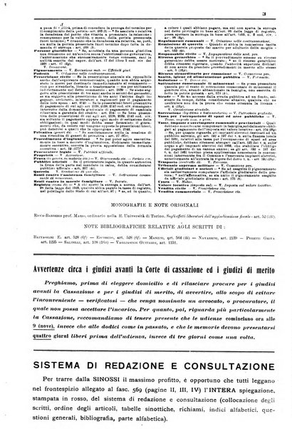 Sinossi giuridica compendio ordinato di giurisprudenza, scienza e bibliografia ...