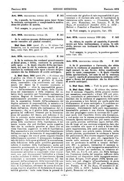 Sinossi giuridica compendio ordinato di giurisprudenza, scienza e bibliografia ...