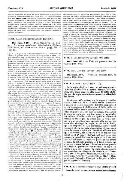 Sinossi giuridica compendio ordinato di giurisprudenza, scienza e bibliografia ...