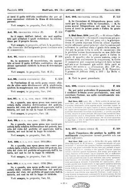 Sinossi giuridica compendio ordinato di giurisprudenza, scienza e bibliografia ...