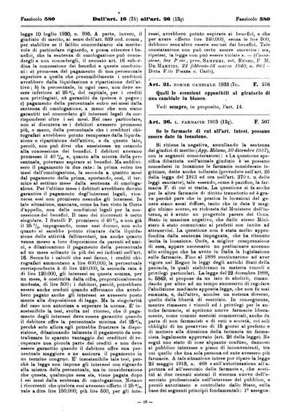 Sinossi giuridica compendio ordinato di giurisprudenza, scienza e bibliografia ...