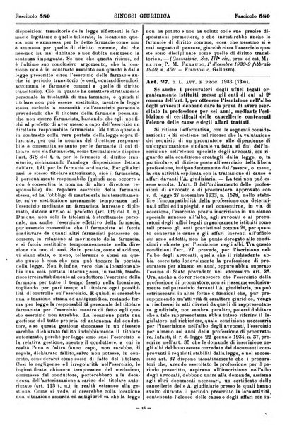 Sinossi giuridica compendio ordinato di giurisprudenza, scienza e bibliografia ...