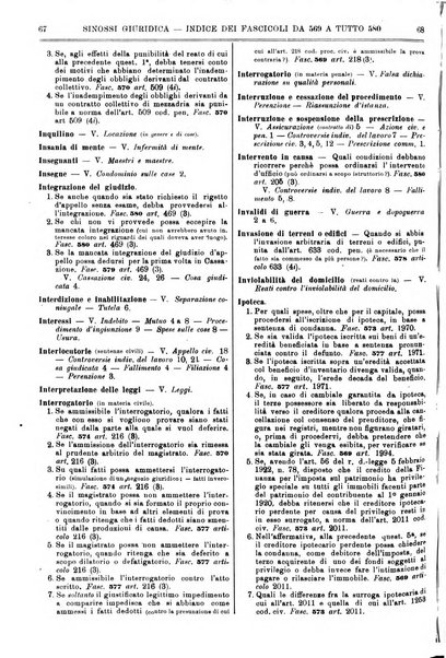 Sinossi giuridica compendio ordinato di giurisprudenza, scienza e bibliografia ...