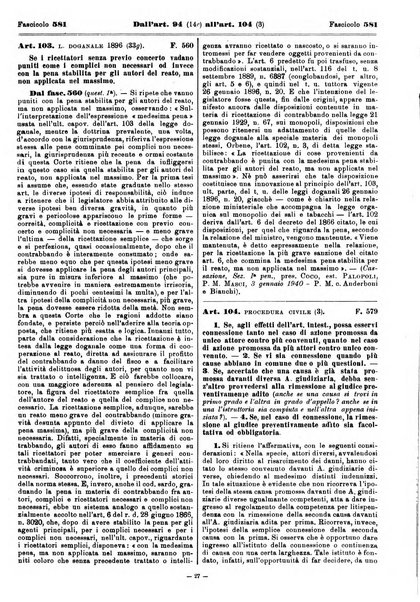 Sinossi giuridica compendio ordinato di giurisprudenza, scienza e bibliografia ...