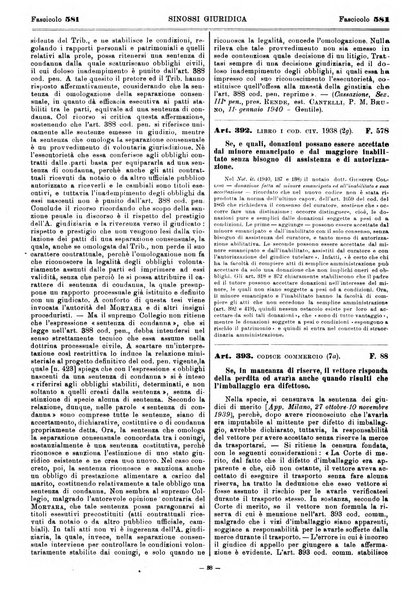 Sinossi giuridica compendio ordinato di giurisprudenza, scienza e bibliografia ...