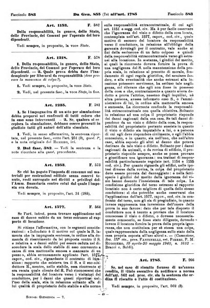 Sinossi giuridica compendio ordinato di giurisprudenza, scienza e bibliografia ...