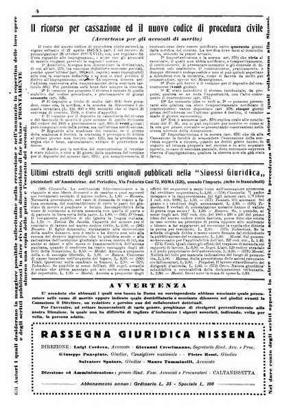 Sinossi giuridica compendio ordinato di giurisprudenza, scienza e bibliografia ...