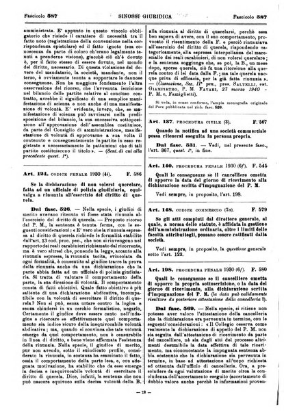 Sinossi giuridica compendio ordinato di giurisprudenza, scienza e bibliografia ...