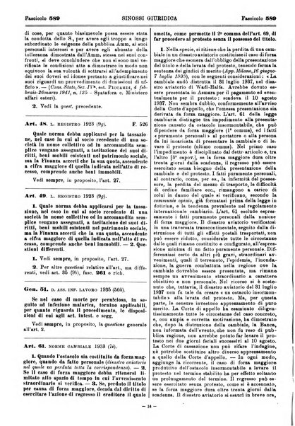 Sinossi giuridica compendio ordinato di giurisprudenza, scienza e bibliografia ...