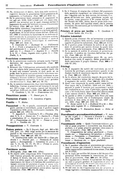 Sinossi giuridica compendio ordinato di giurisprudenza, scienza e bibliografia ...