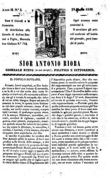 Sior Antonio Rioba : giornale buffo, politico e pittoresco