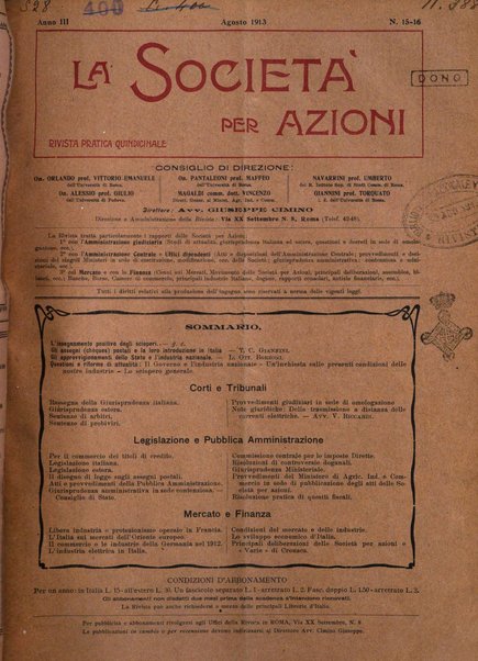 La societa per azioni rivista pratica quindicinale