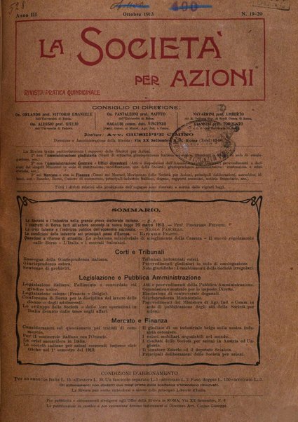 La societa per azioni rivista pratica quindicinale