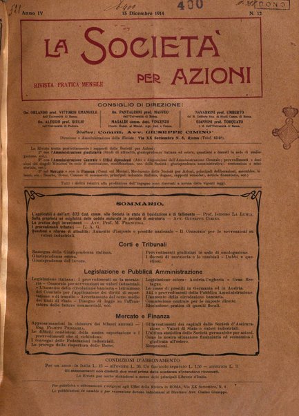 La societa per azioni rivista pratica quindicinale