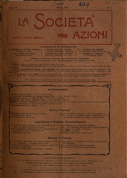 La societa per azioni rivista pratica quindicinale