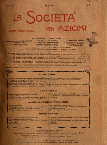 La societa per azioni rivista pratica quindicinale