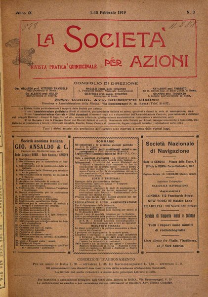 La societa per azioni rivista pratica quindicinale