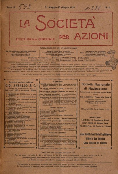 La societa per azioni rivista pratica quindicinale