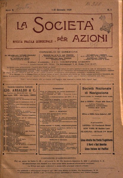 La societa per azioni rivista pratica quindicinale