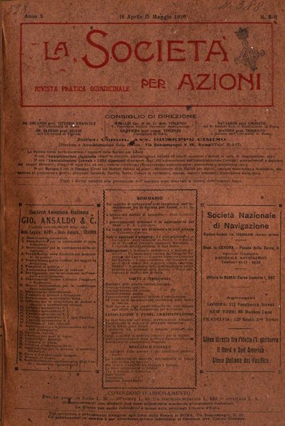 La societa per azioni rivista pratica quindicinale