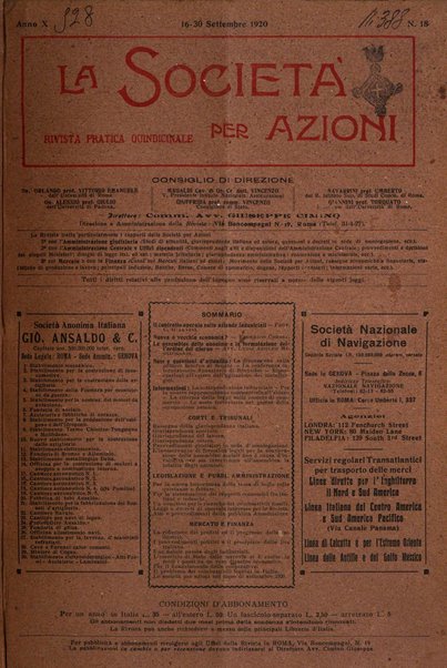 La societa per azioni rivista pratica quindicinale