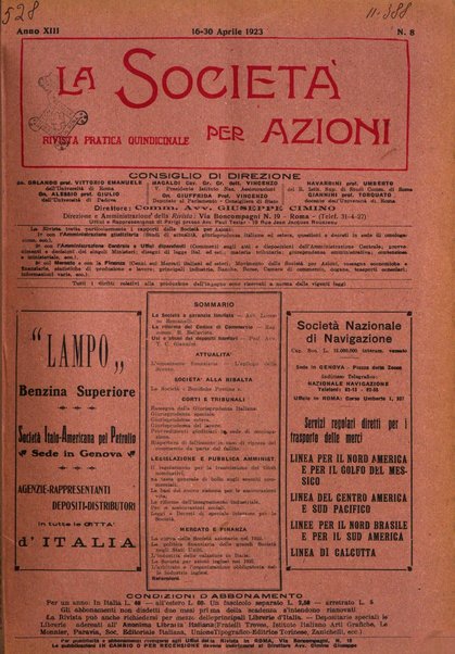 La societa per azioni rivista pratica quindicinale