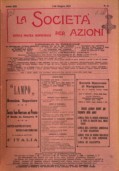 La societa per azioni rivista pratica quindicinale