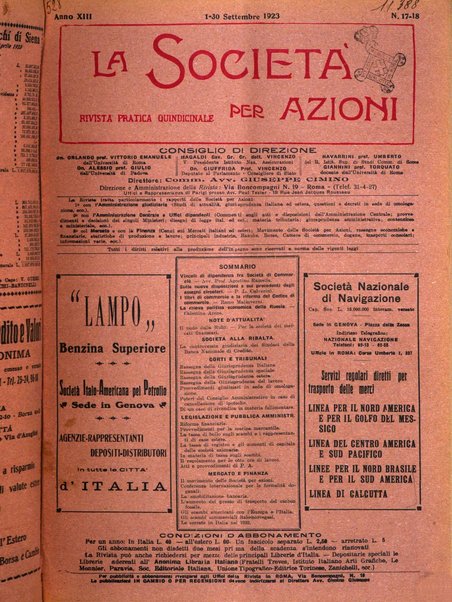 La societa per azioni rivista pratica quindicinale