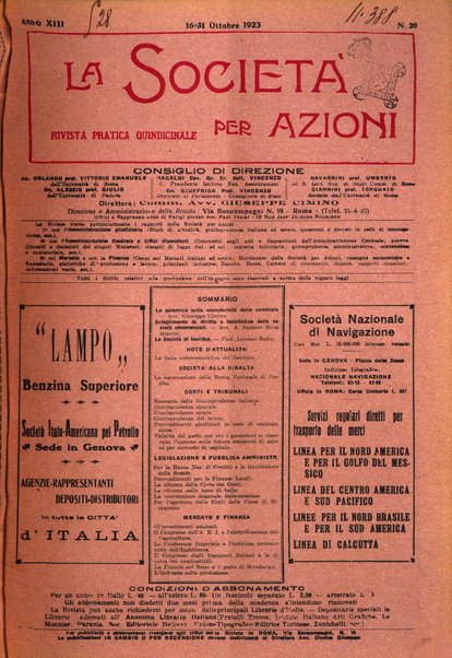 La societa per azioni rivista pratica quindicinale