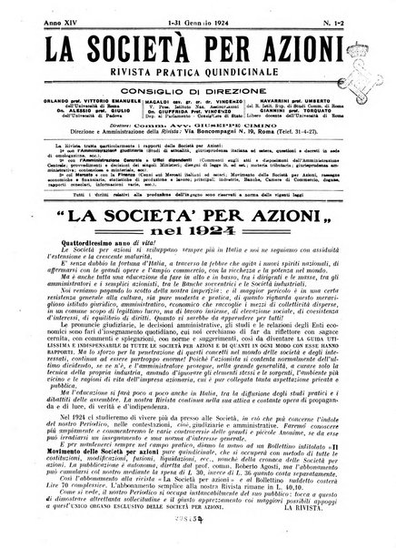 La societa per azioni rivista pratica quindicinale