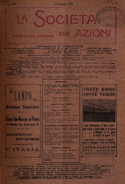 La societa per azioni rivista pratica quindicinale