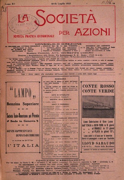 La societa per azioni rivista pratica quindicinale