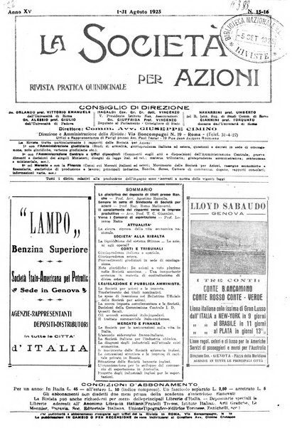 La societa per azioni rivista pratica quindicinale