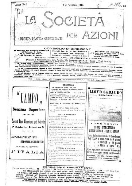 La societa per azioni rivista pratica quindicinale