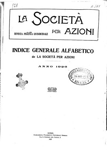 La societa per azioni rivista pratica quindicinale