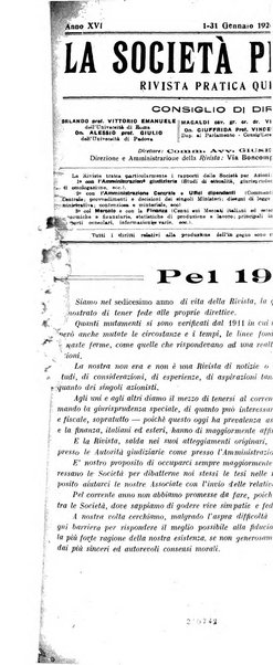 La societa per azioni rivista pratica quindicinale