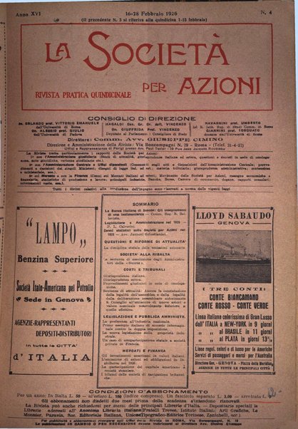 La societa per azioni rivista pratica quindicinale