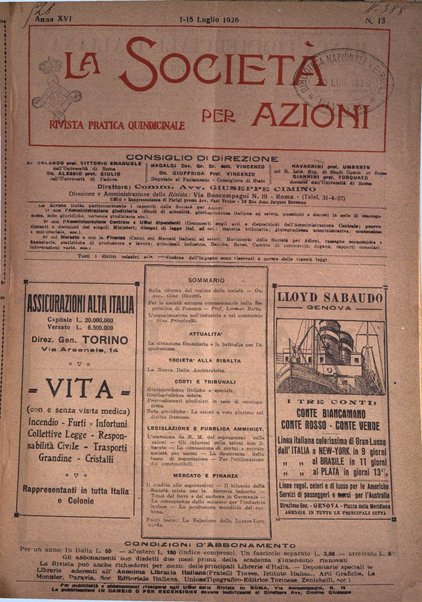 La societa per azioni rivista pratica quindicinale