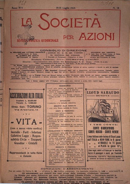 La societa per azioni rivista pratica quindicinale