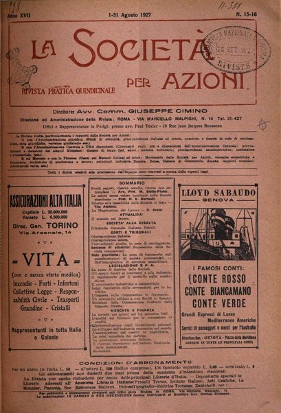 La societa per azioni rivista pratica quindicinale