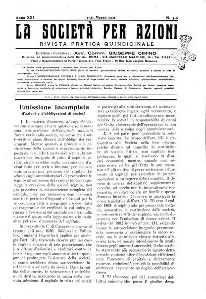 La societa per azioni rivista pratica quindicinale