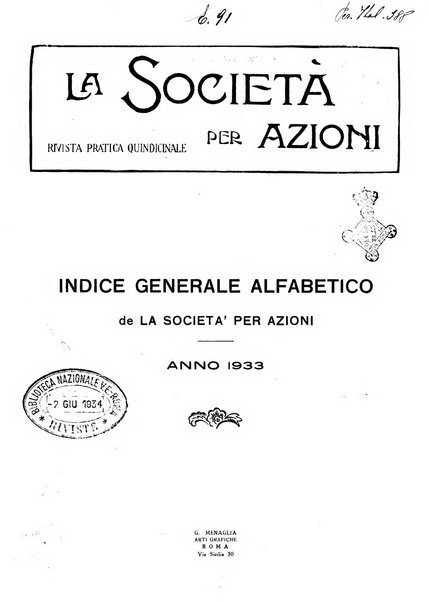 La societa per azioni rivista pratica quindicinale