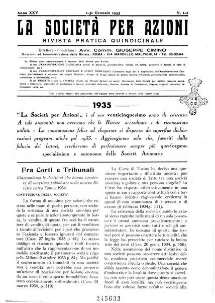 La societa per azioni rivista pratica quindicinale