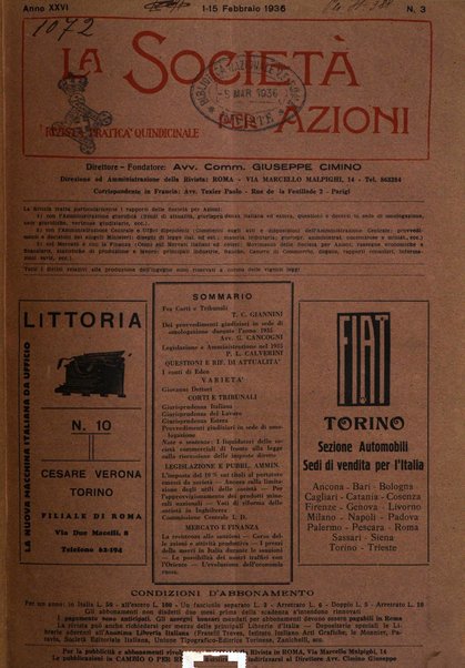 La societa per azioni rivista pratica quindicinale