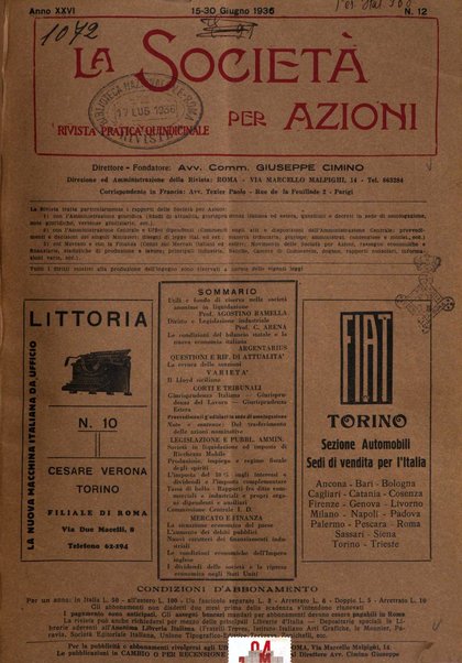 La societa per azioni rivista pratica quindicinale