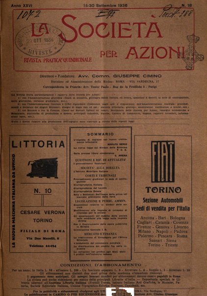 La societa per azioni rivista pratica quindicinale