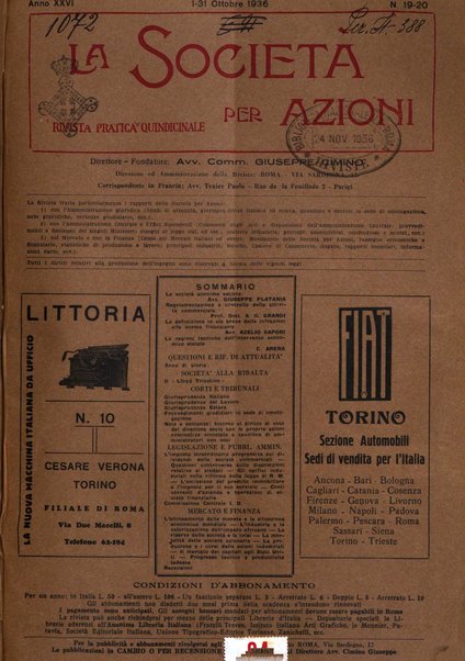 La societa per azioni rivista pratica quindicinale